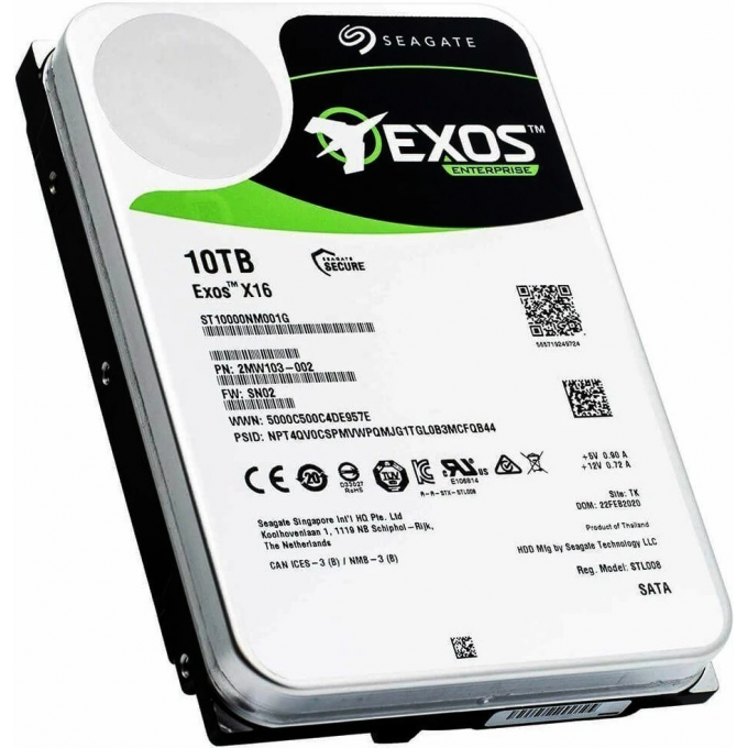 Жесткий диск SEAGATE SATA-III 10TB Server Exos X18 512E (7200rpm) 256Mb 3.5" ST10000NM018G