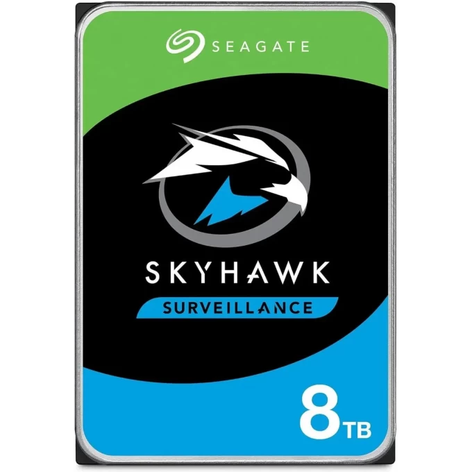 Жесткий диск SEAGATE SKYHAWK , 8ТБ, HDD, SATA III, 3.5" ST8000VX009